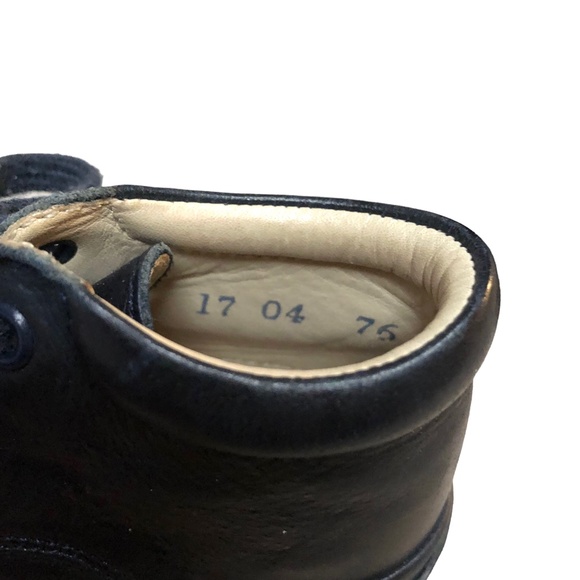 Elefanten Blue Leather Baby Hightop Shoes 17 / US 3 - Picture 8 of 8